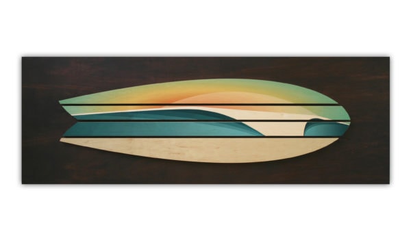 Surf Board Decor Wooden Surf Artwork By Shaun Thomas