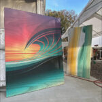California modern surf wave art, laguna beach art galleries